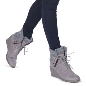 Knit Wedge Bootie
